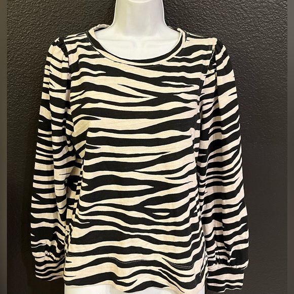 Loft long sleeve animal print blouse - Picture 4 of 8